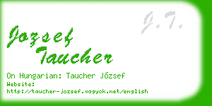 jozsef taucher business card